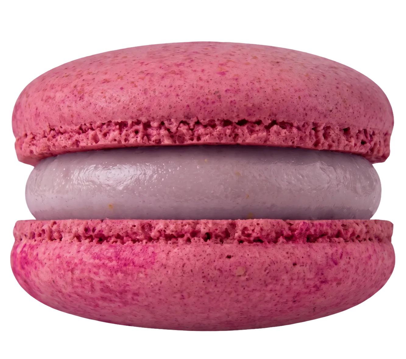 A blackcurrant macaron