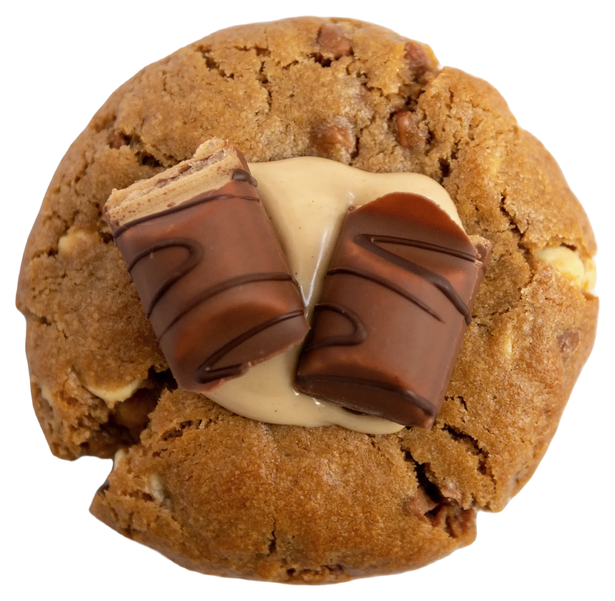 A Kinder Bueno cookie, seen from above