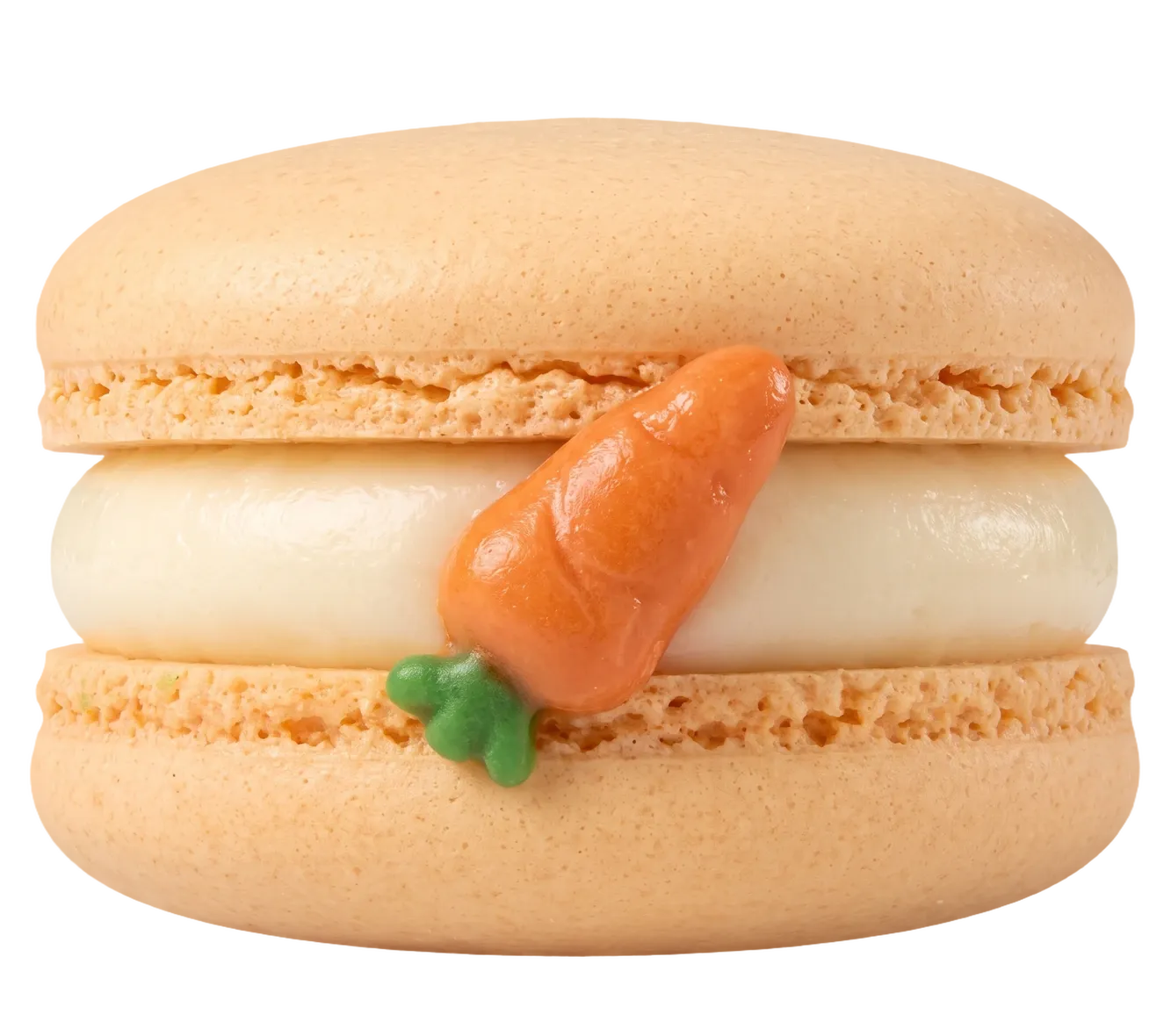 A carrot cake macaron
