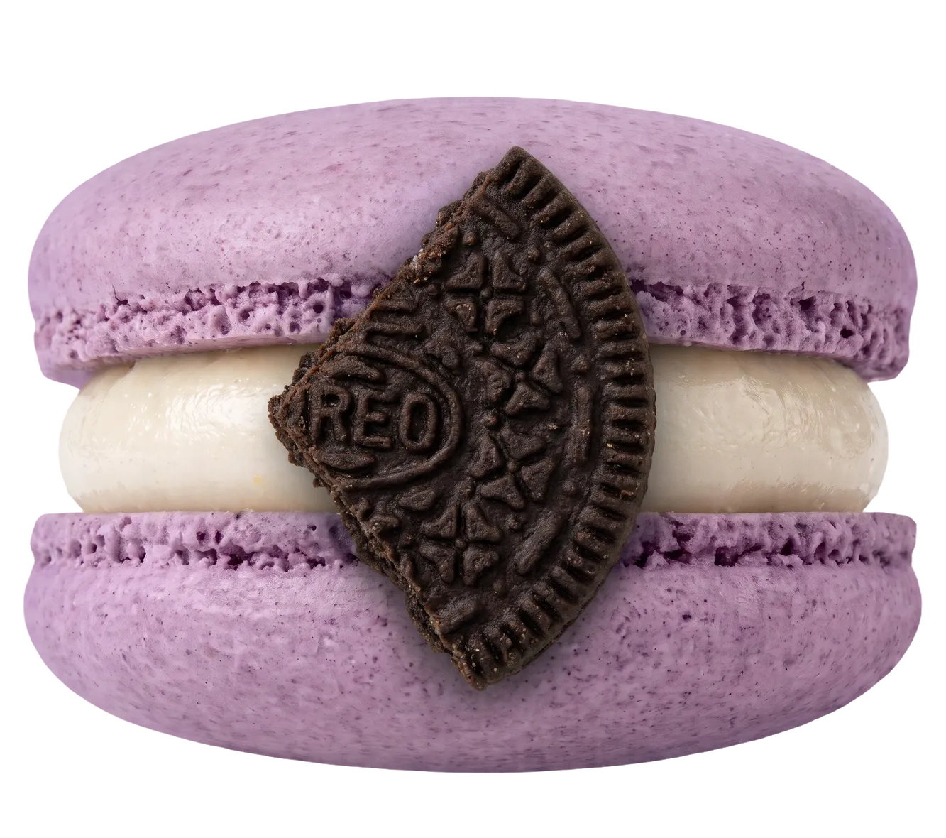 An Oreo macaron