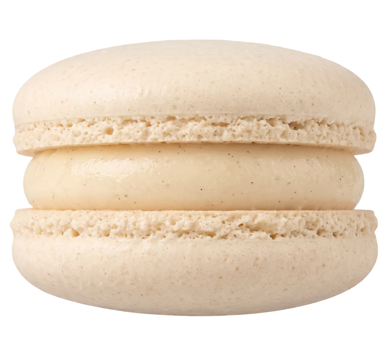 A vanilla macaron
