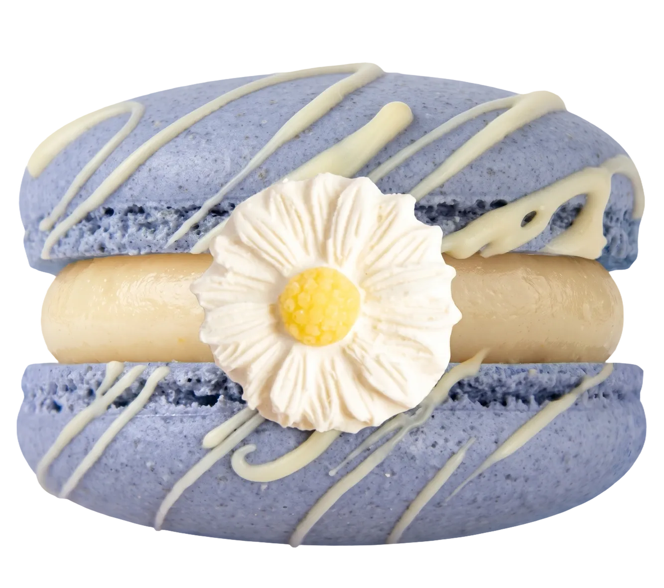 A yogurt and berries macaron